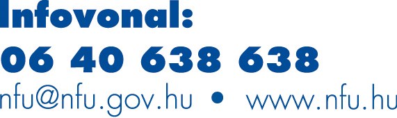 Nemzeti Fejlesztési Ügynökség infovonal: 06 40 638 638